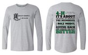 Dusty Boots 4H Long Sleeve T-Shirt Full Front and Back Logo
