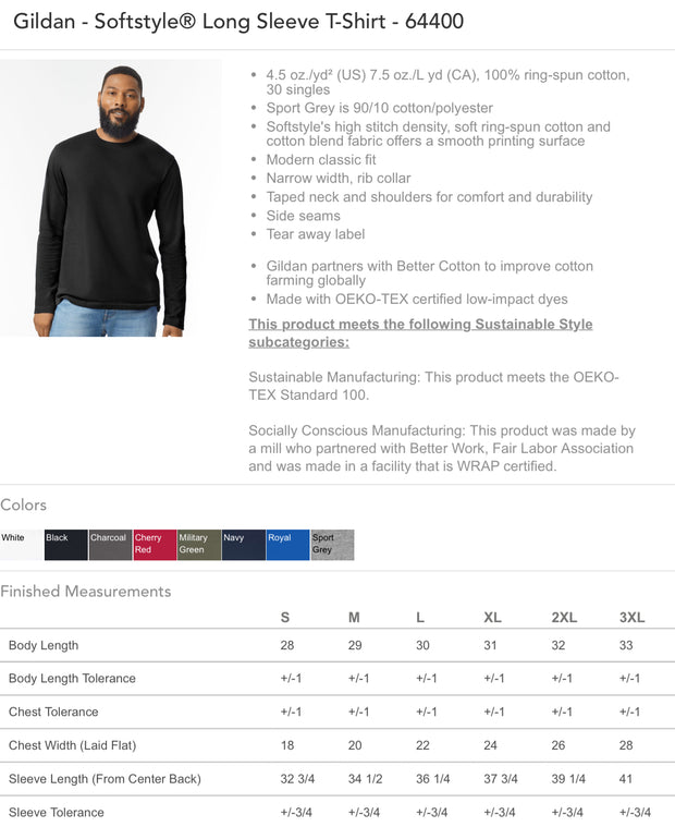 Dusty Boots 4H Long Sleeve T-Shirt Pocket Logo and Back Logo